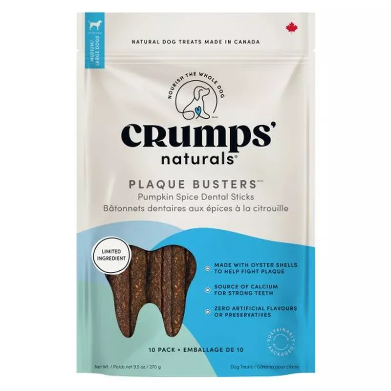 Crumps Plaque Busters With Pumpkin Spice Dog