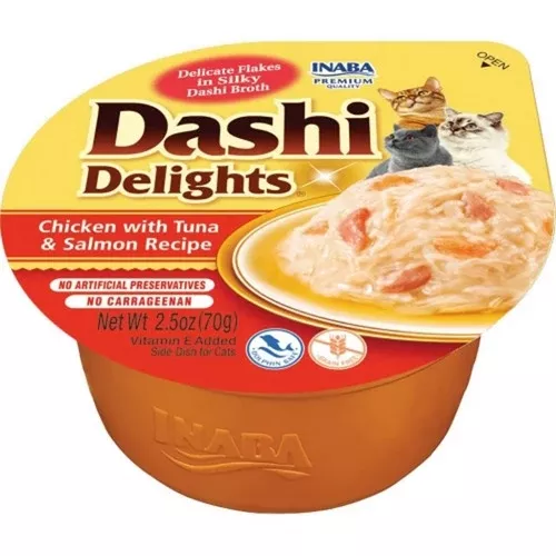 Dashi Delight, Inaba Dashi Delights Flakes In Broth, 2.5 Oz (Case Of 6) / Chicken/Tuna/Salmon
