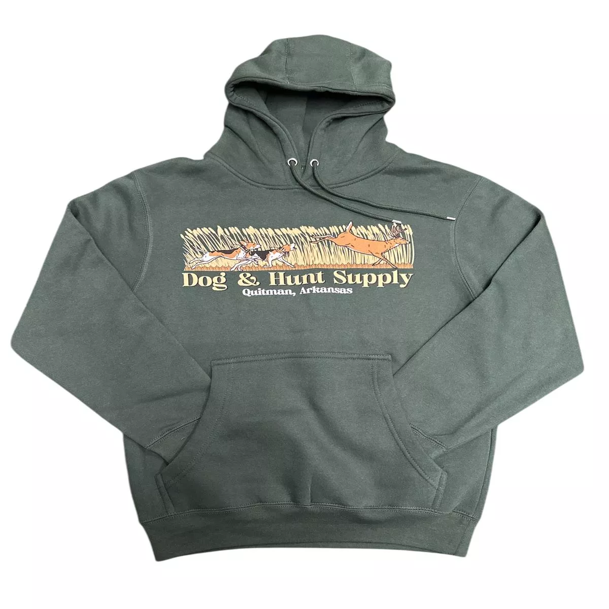 Dog and Hunt Green Deer Run Hoodie