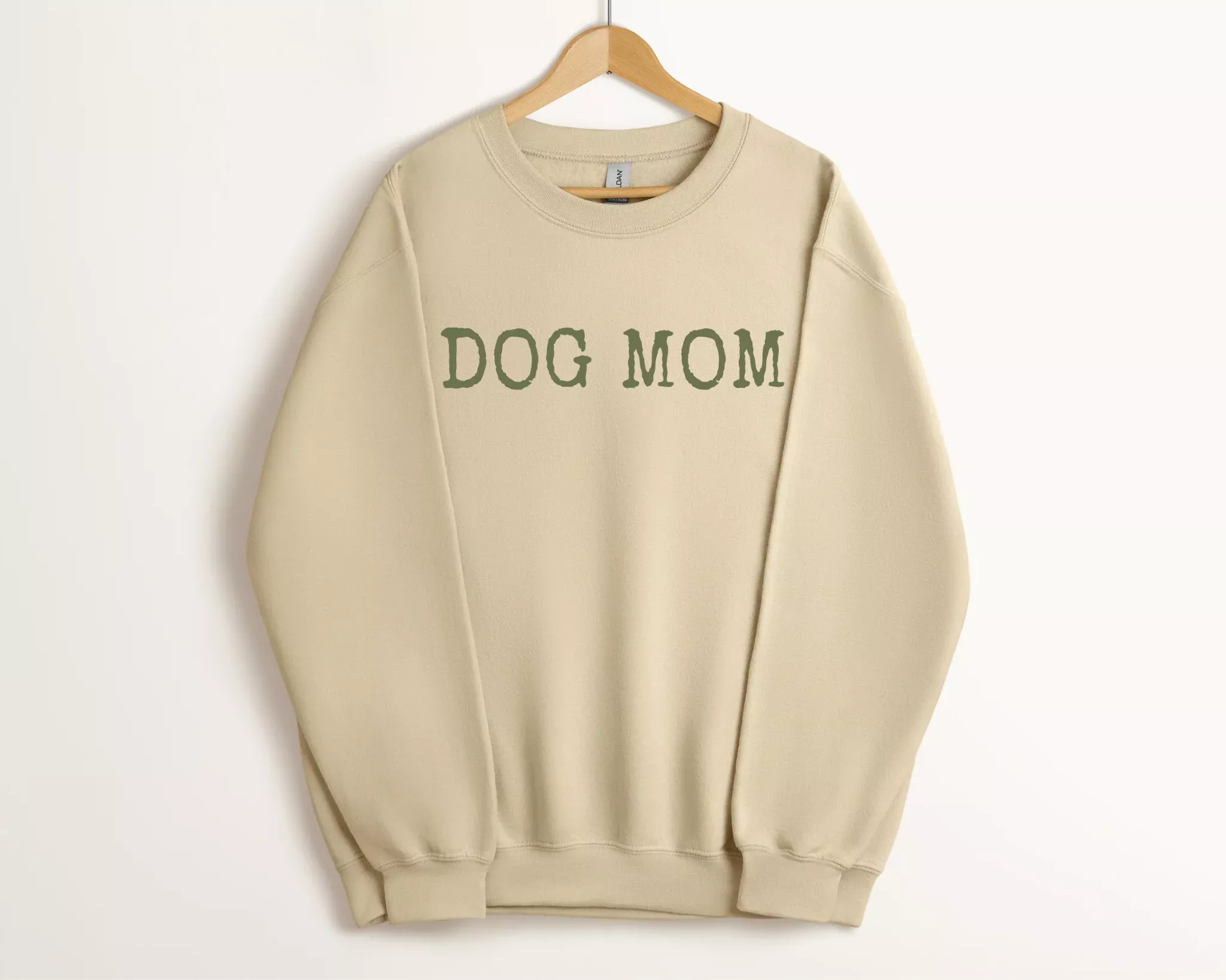 Dog Mom Sweatshirt, Sand