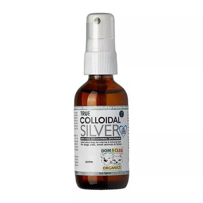 *DONATION TO SHAC* Dom & Cleo Organics True Colloidal Silver 2oz (Spray Head)