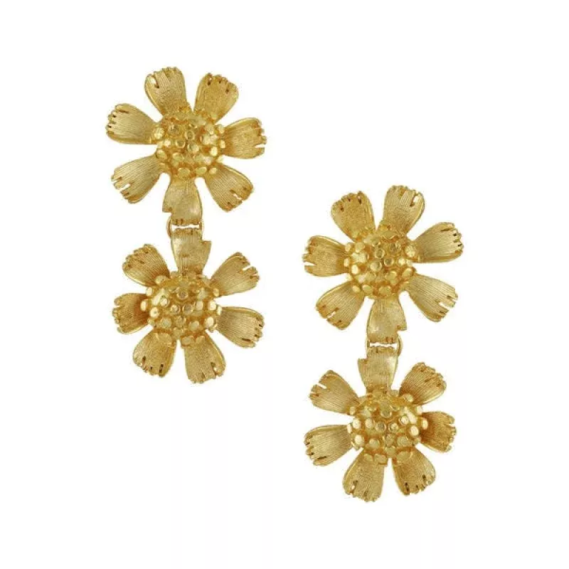 Doubled up Buttercup Earrings