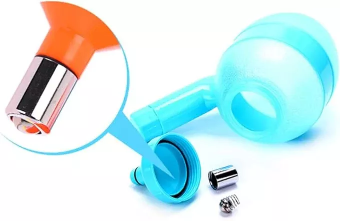 Dual-Function Automatic PET Waterer and Feeder Gravity Dispenser for Dogs and Cats Blue
