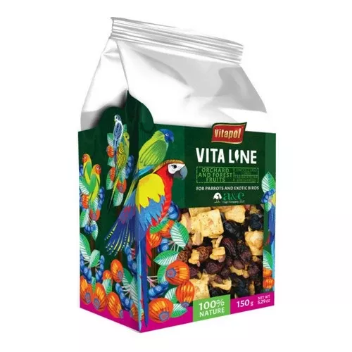 A&E Cage Company, Vitapol Vita Line Forest And Orchard Fruits Parrots And Exotic Birds, 1 Count / 40 Grams