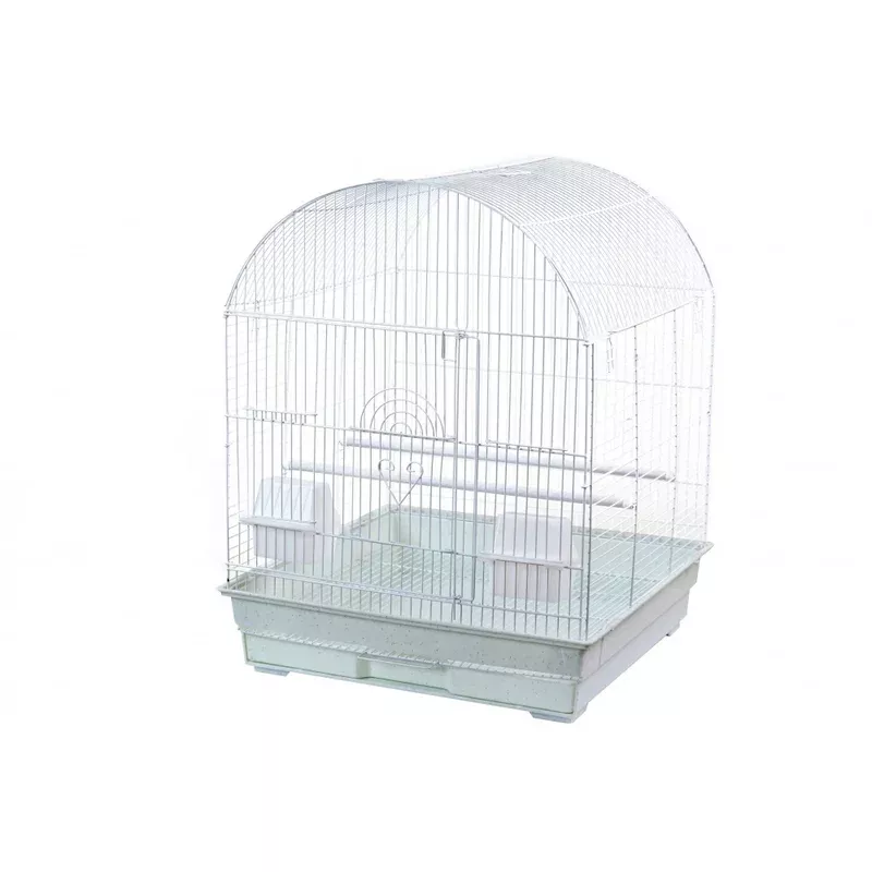 A & E Round Cage White Bird Cage