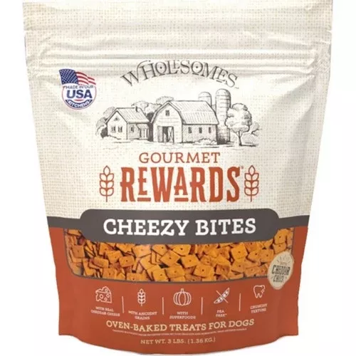 Earthborn, Wholesomes Rewards Gourmet Biscuits, 3 Lbs,Cheddar Cheese