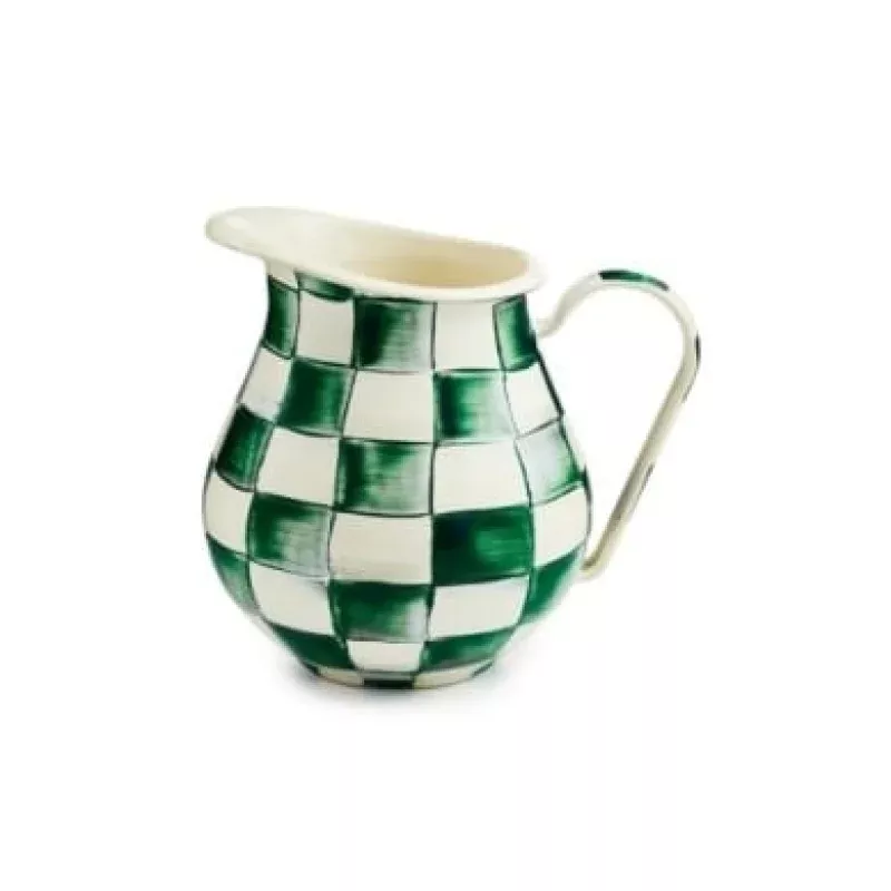 Emerald Check Pitcher