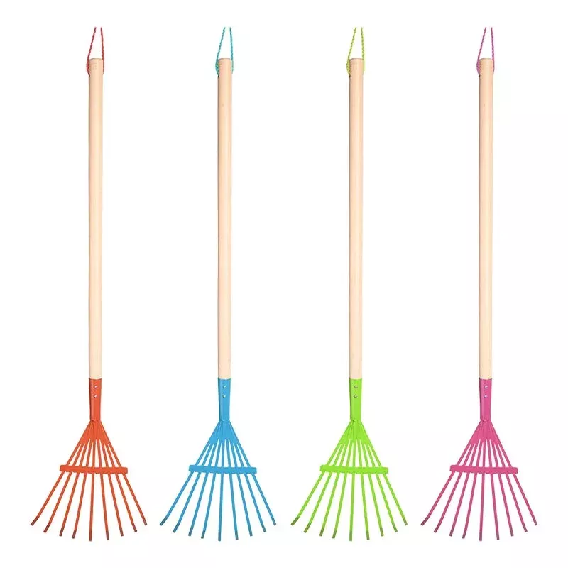 Esschert Design Childrens Lawn Rake Bright Colors