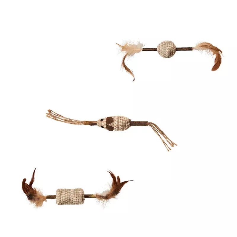 Ethical Pet Silver Vine Cord and Stick Cat Toy