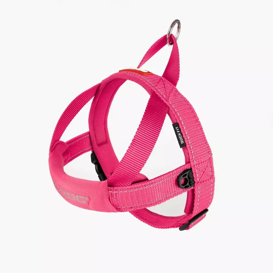 EZYDOG Quick Fit Dog Harness – Medium 21.5 – 26.5″ – Pink