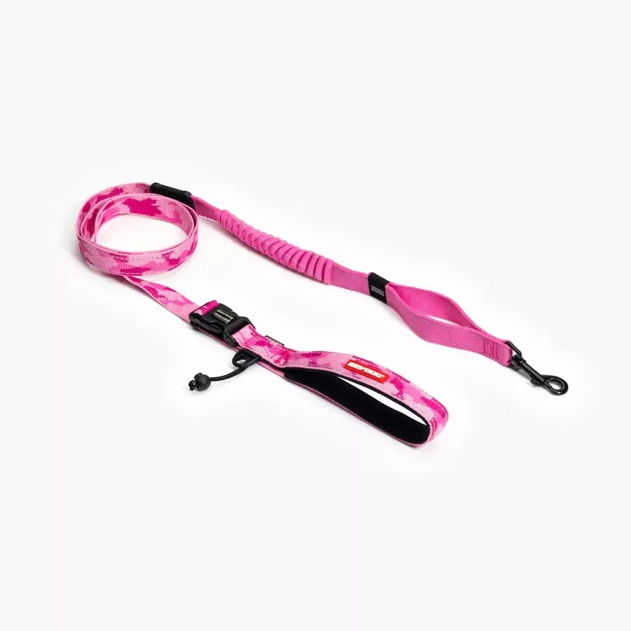 EZYDOG Road Runner Dog Leash – 7″ – Camo Pink