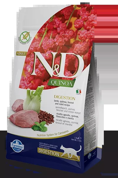 Farmina N&D Cat GF Quinoa Digestion Lamb