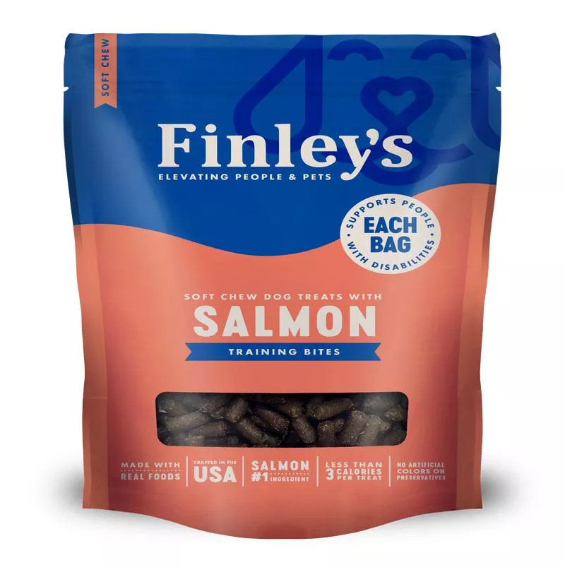 Finley’s Barkery Soft Chew Trainer Bites Dog Treats Salmon 6 oz