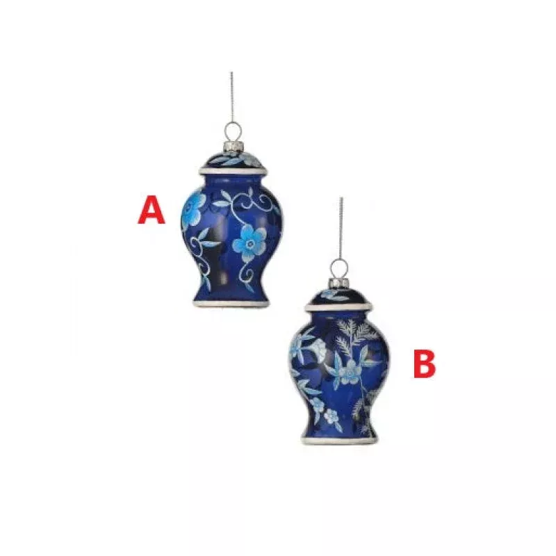 Floral Urn Ornament – Sold Individually