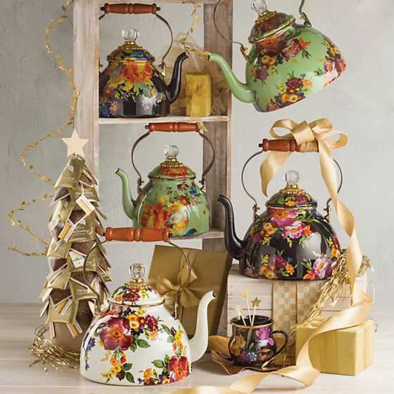 Flower Market 2 Quart Tea Kettle