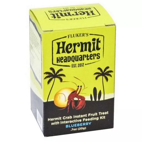 Flukers, Hermit Crab Instant Blueberry Fruit Treat, 0.7 Oz