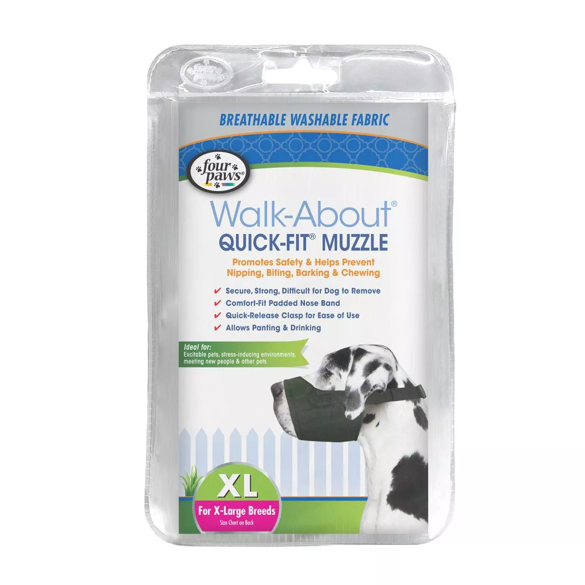 Four Paws Walk-About Quick-Fit Dog Muzzle 5 – X-Large