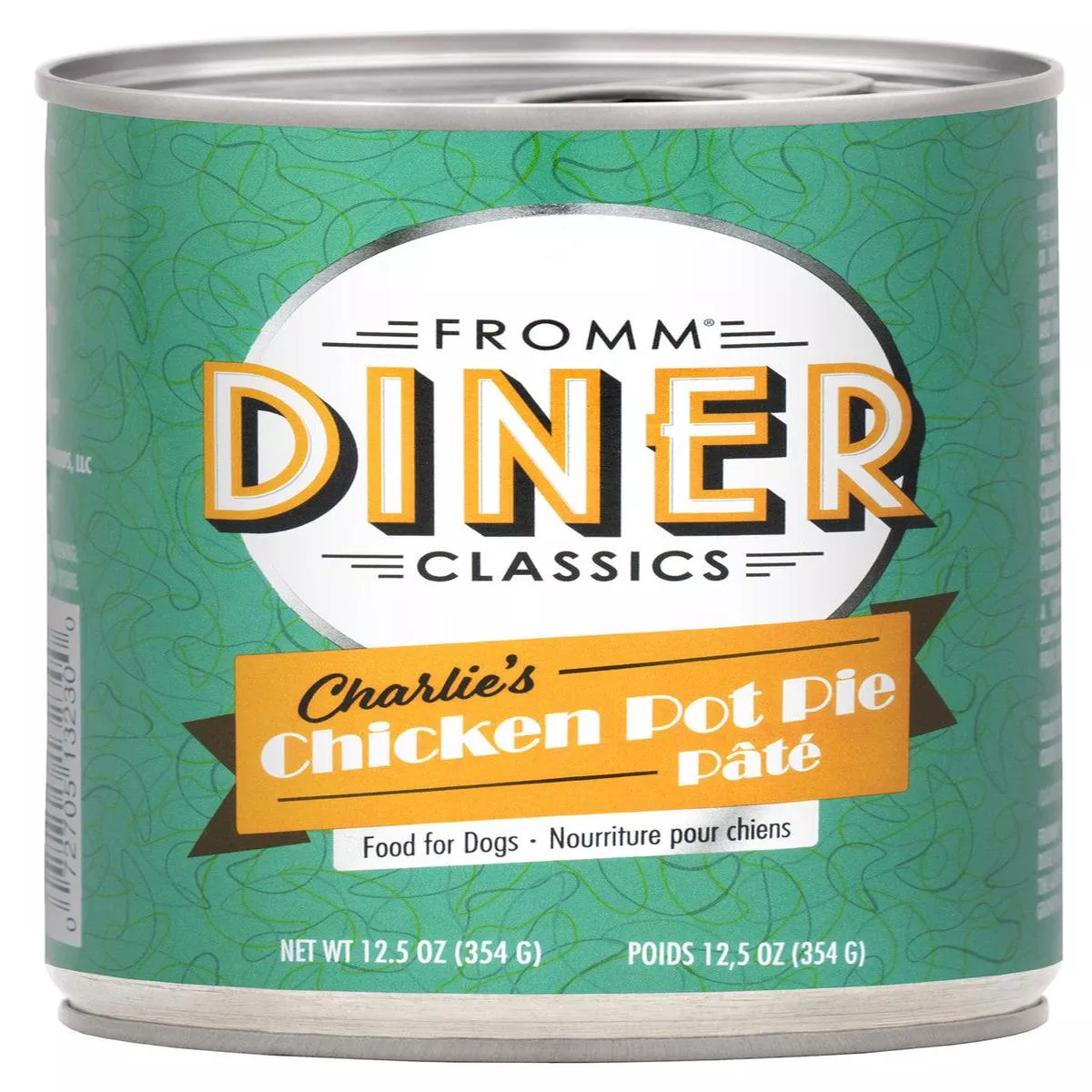Fromm Diner Classics Charlies Chicken Pot Pie Pate Canned Dog Food 12.5 oz – Case of 12