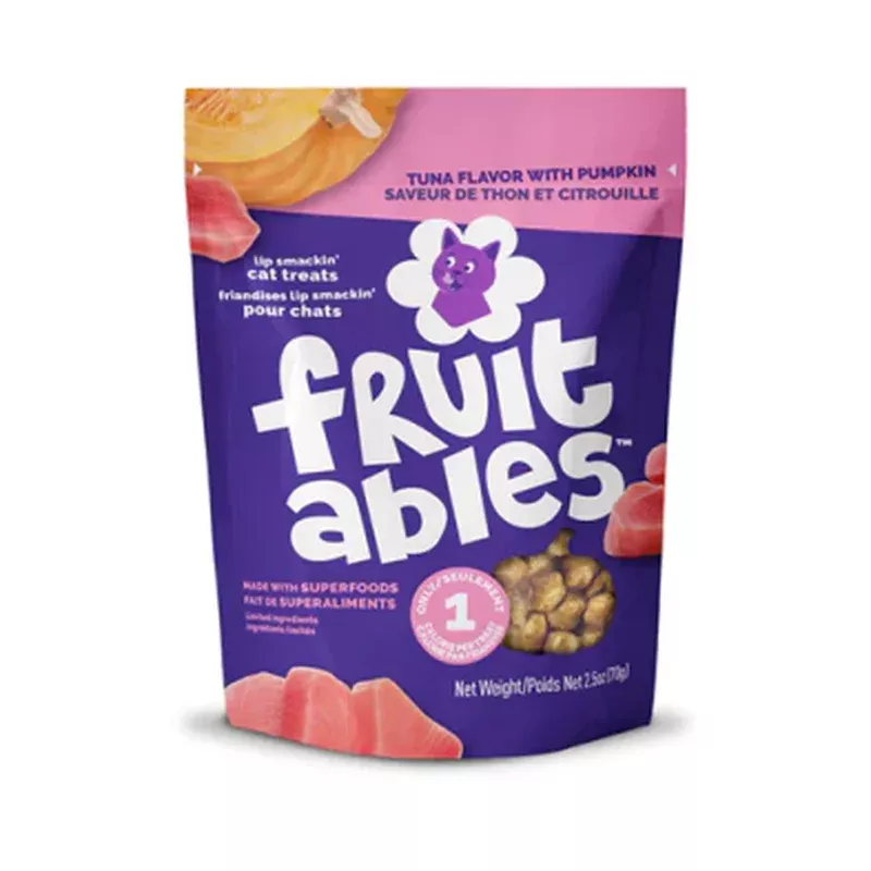 Fruitables Tuna Flavor with Pumpkin Cat Treat 2.5 oz