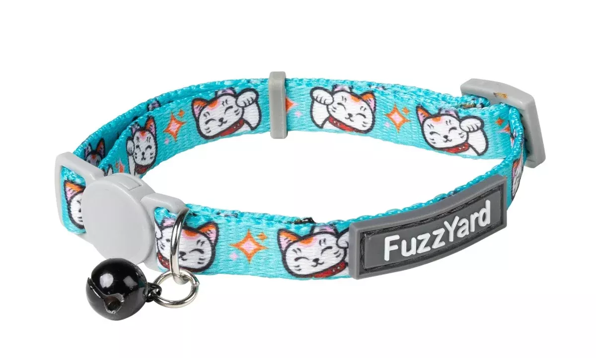 Fuzzyard Cat Collar – One Size – Lucky Fur Tune Teal