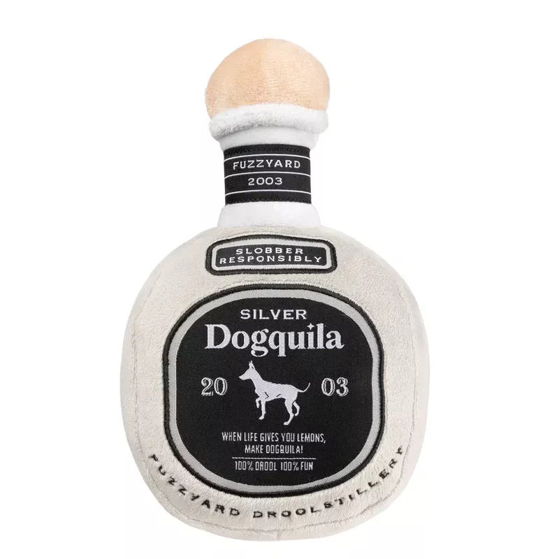 FuzzYard Silver Dogquila Plush Dog Toy