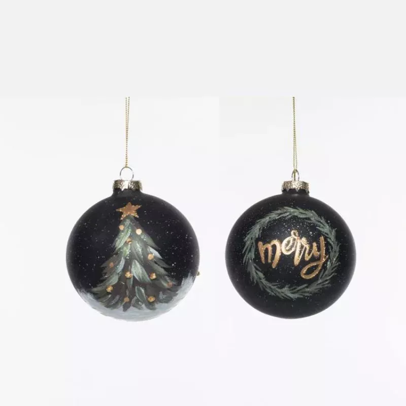 Glass Ornament with Hand Painting