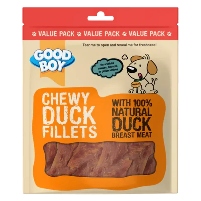 Good Boy Chewy Duck Fillets Dog Treats