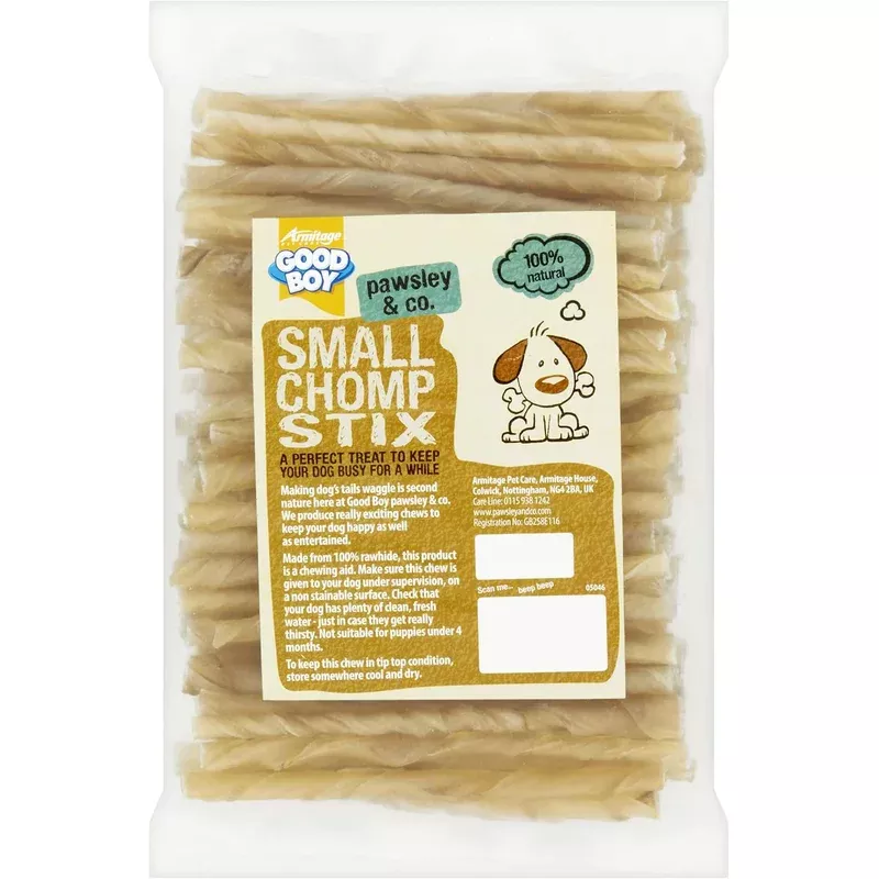 Good Boy Pawsley & Co Rawhide Chew Small Chomp Stix Dog Treats