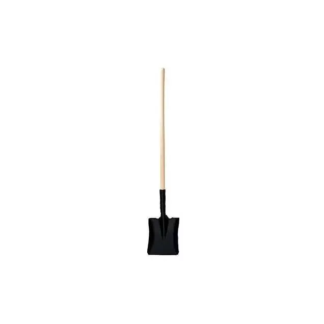 Great States Long-Handle Square Point Shovel With Lacquered Handle