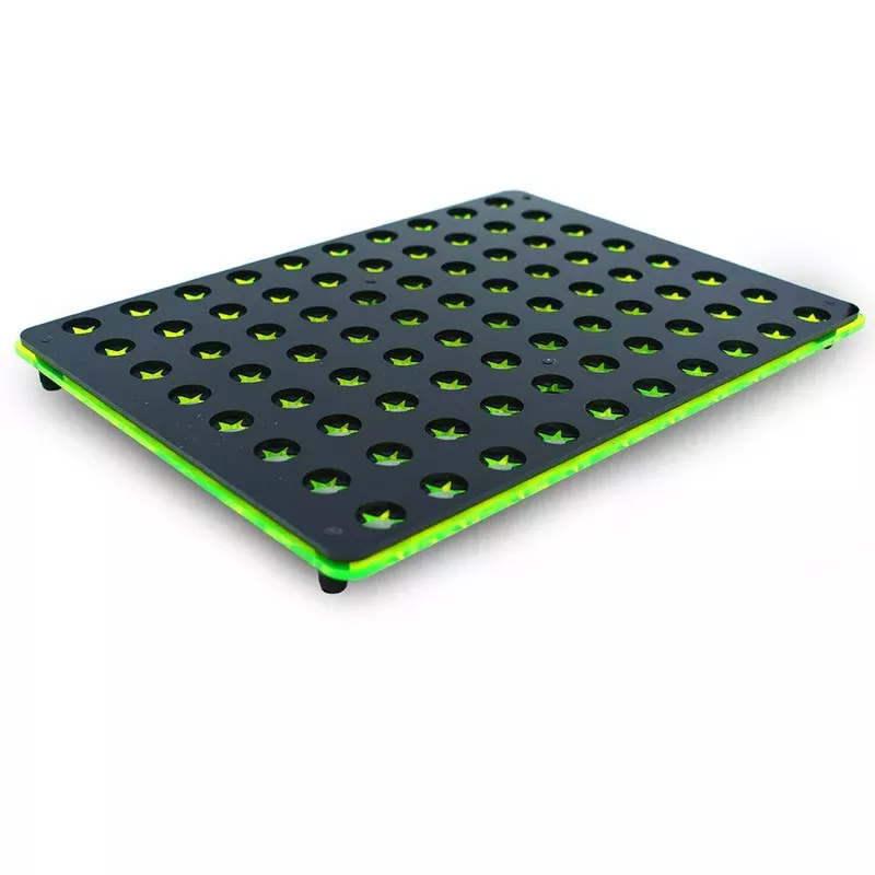 (Green) 80 Hole Frag Rack Flat Tray w/Frag Lock – PNW Customs