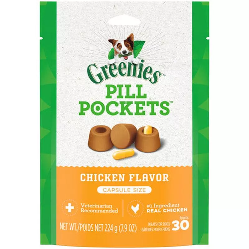 Greenies Pill Pockets for Capsules Chicken 30 Count 7.9 oz – Default Title