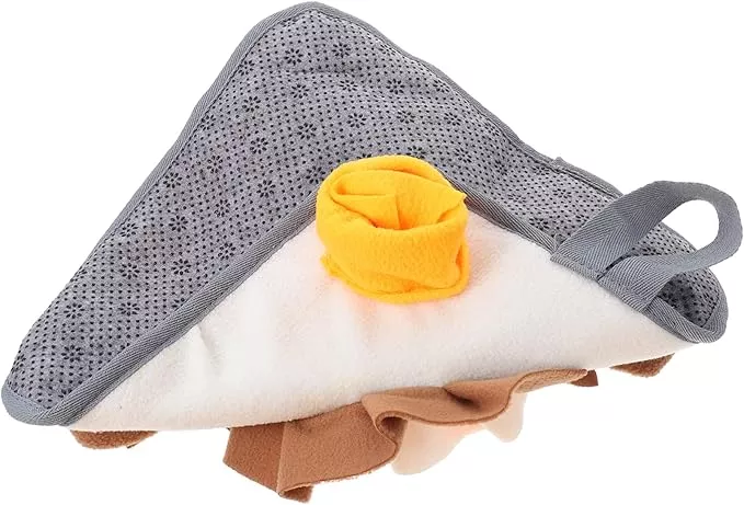 HANABASS Small Pet Snuffle Mat for Nose Work Sniffing Pad for Rabbits Hamsters and Small Animals Slow Feeding Healthy Eating Non-Slip Design