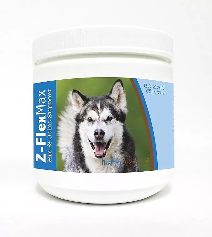 Healthy Breeds Alaskan Malamute Z-Flex Max Hip and Joint Soft Chews 50 Count