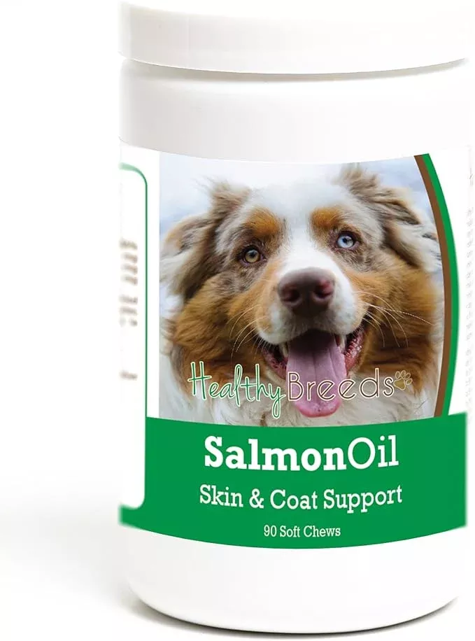 Healthy Breeds Australian Shepherd Salmon Oil Soft Chews 90 Count