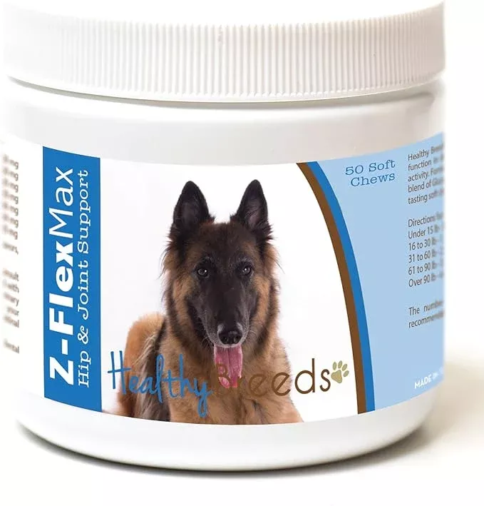 Healthy Breeds Belgian Tervuren Z-Flex Max Hip and Joint Soft Chews 50 Count