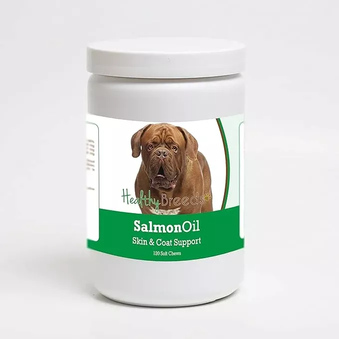 Healthy Breeds Dogue de Bordeaux Salmon Oil Soft Chews 120 Count
