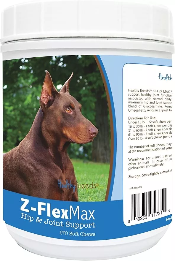 Healthy Breeds Dogue de Bordeaux Z-Flex Max Hip and Joint Soft Chews 170 Count
