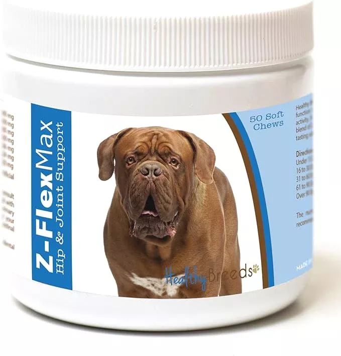 Healthy Breeds Dogue de Bordeaux Z-Flex Max Hip and Joint Soft Chews 50 Count
