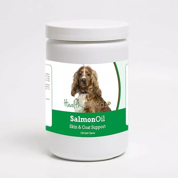 Healthy Breeds English Cocker Spaniel Salmon Oil Soft Chews 120 Count