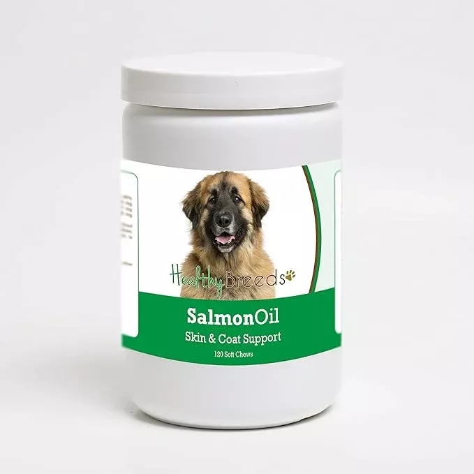 Healthy Breeds Leonberger Salmon Oil Soft Chews 120 Count