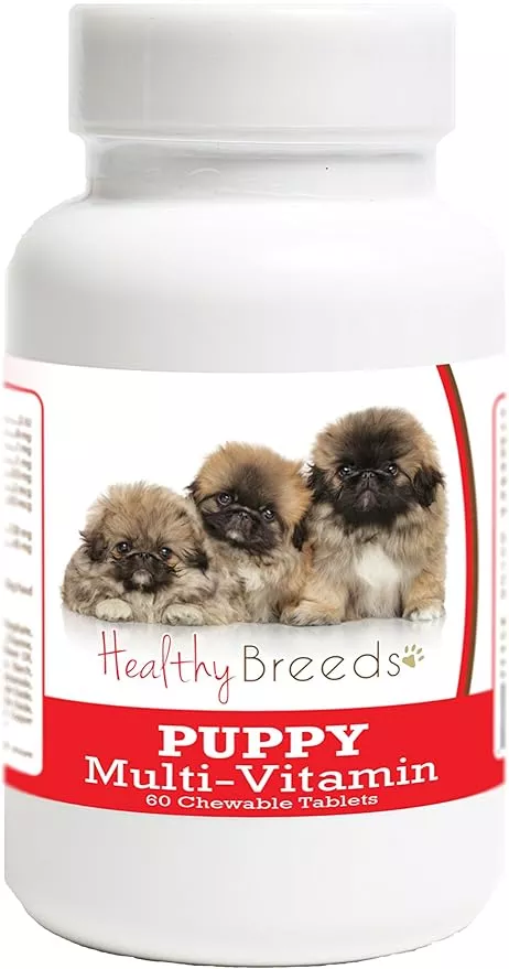 Healthy Breeds Pekingese Puppy Dog Multivitamin Tablet 60 Count