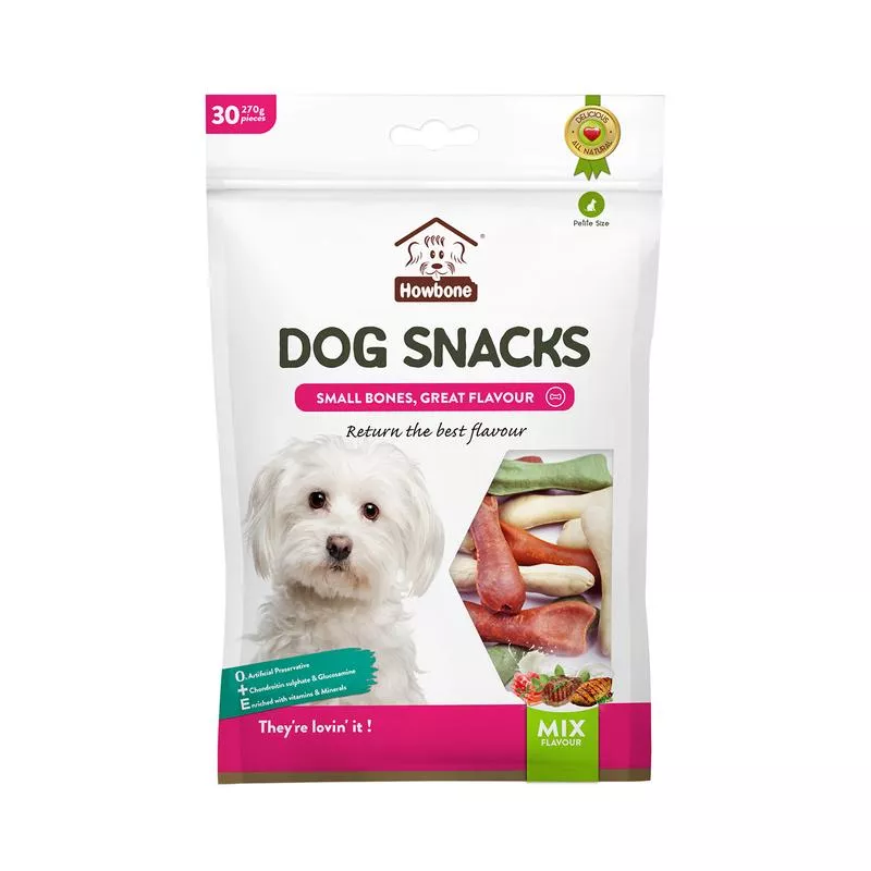 HOWBONE Dog Snacks Mini Bone Mix Flavour