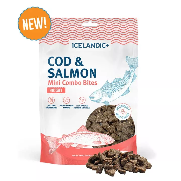 Icelandic+ | Cod & Salmon Mini Combo Bites Treats for Cats