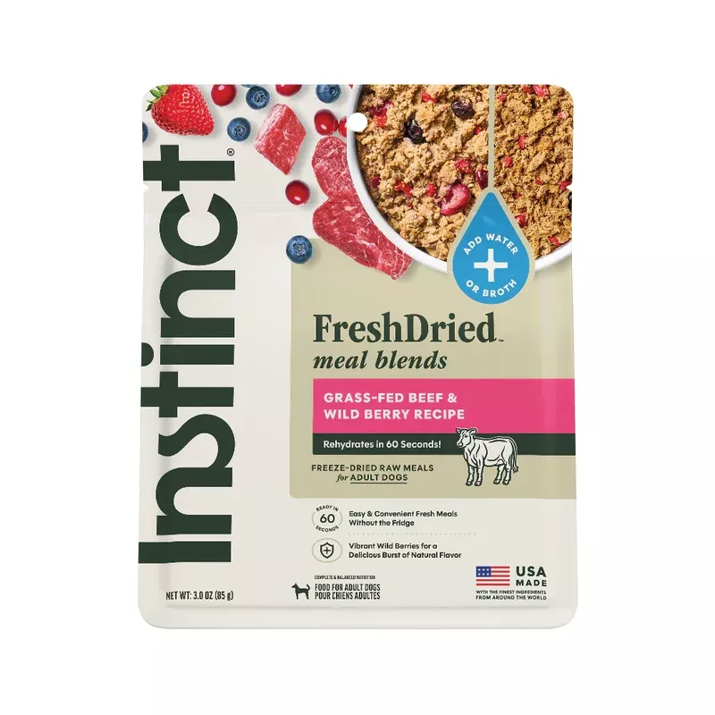 Instinct Dog FreshDried Meal Blends Beef & Wild Berries Blend 3oz
