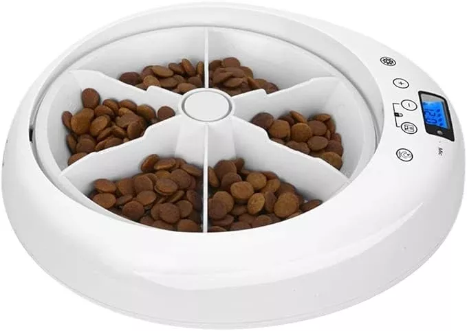Intelligent Feeding Device Automatic Feeder, Cat Dog Food Regular Feeding Pet Feeding Machine Portable