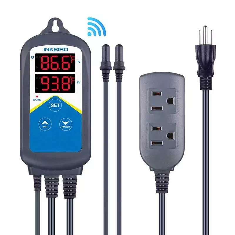 (ITC-306A) Dual Digital Aquarium Heater Controller w/Dual Temp Probes & WIFI – Inkbird