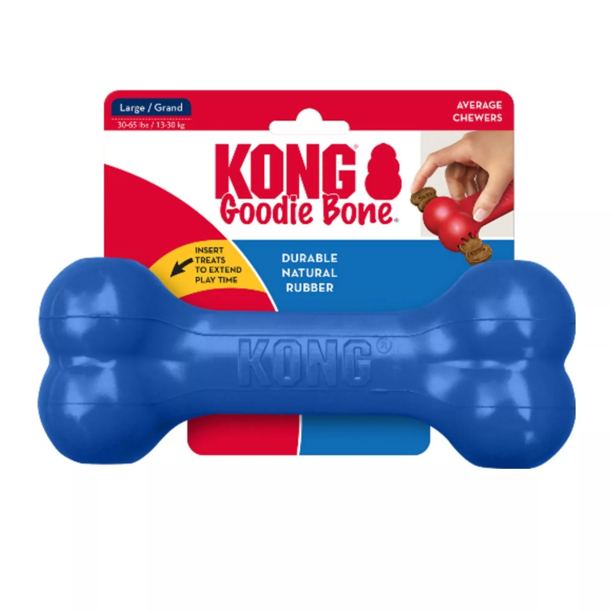 KONG Old Glory Goodie Bone Dog Toy Large