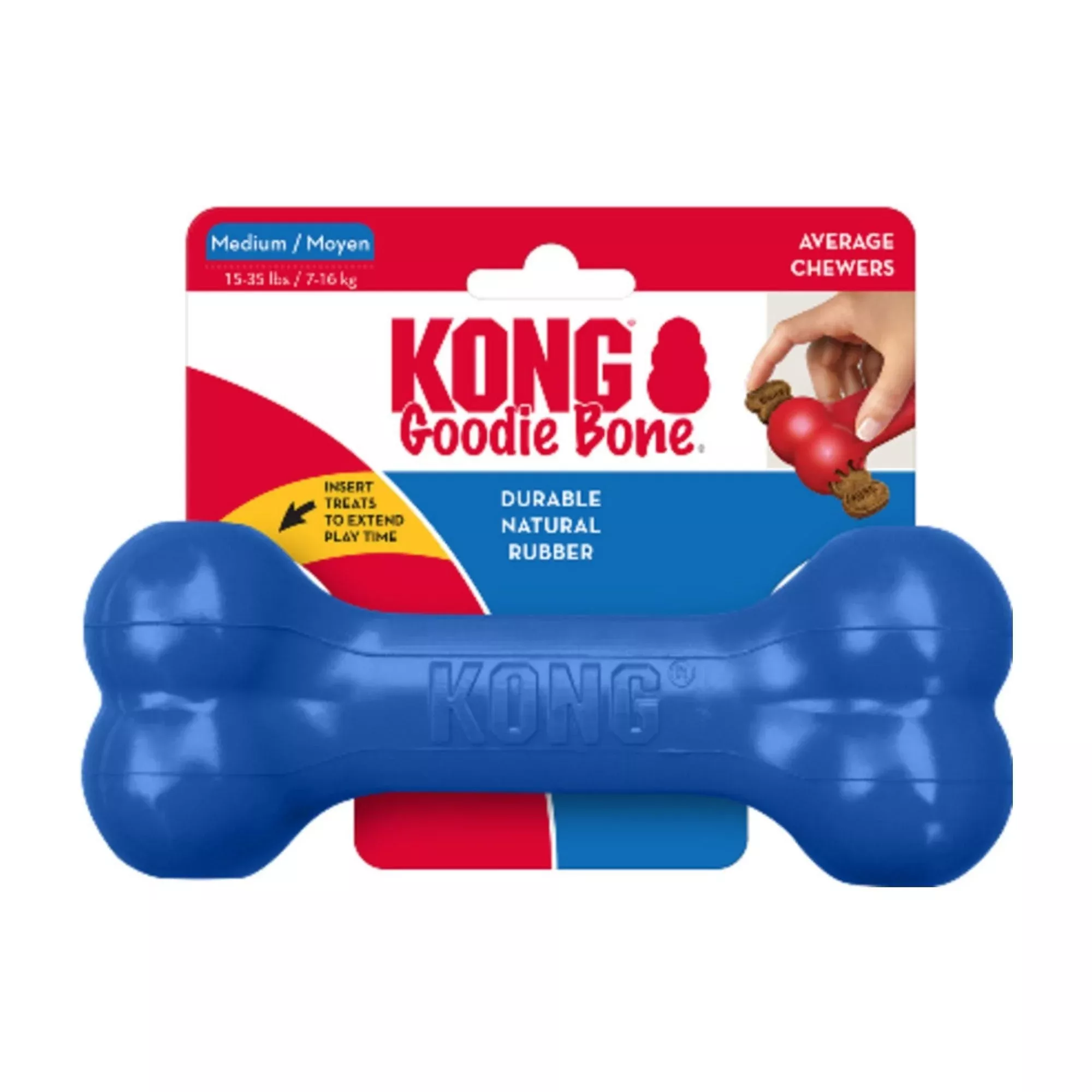 KONG Old Glory Goodie Bone Dog Toy Medium
