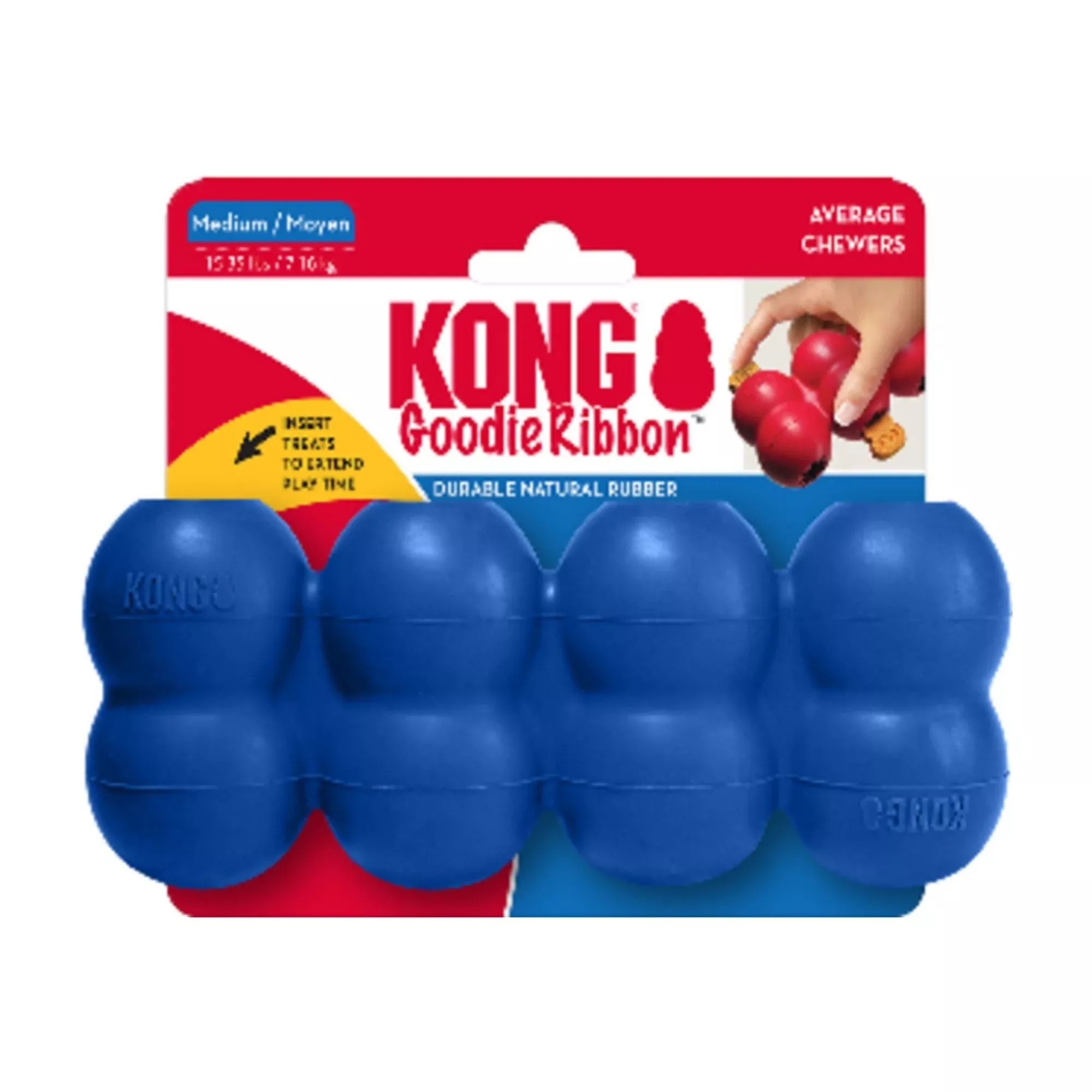 KONG Old Glory Goodie Ribbon Dog Toy Small