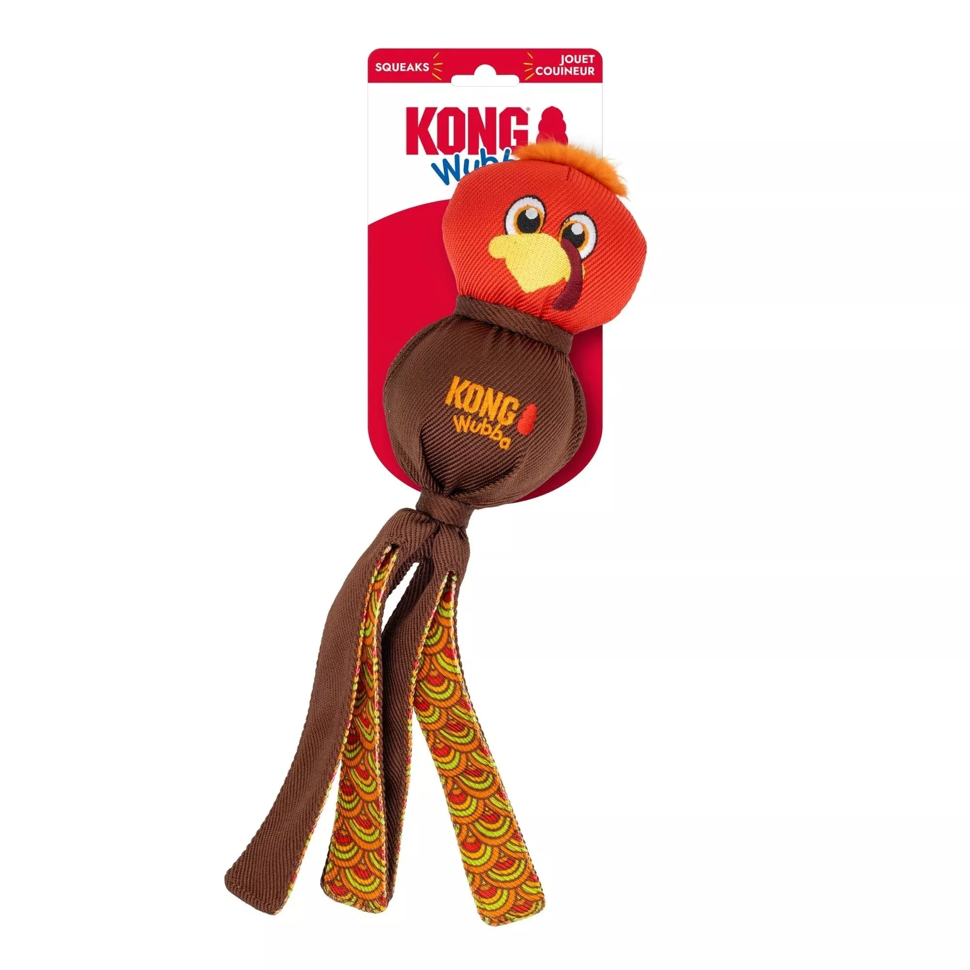 KONG Wubba Turkey Dog Toy Red Large
